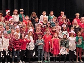 3rd Grade Students at their Christmas program