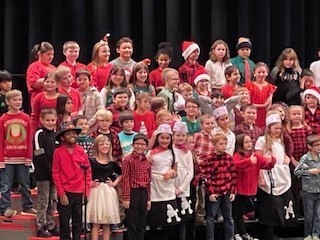 3rd Grade Students at their Christmas program
